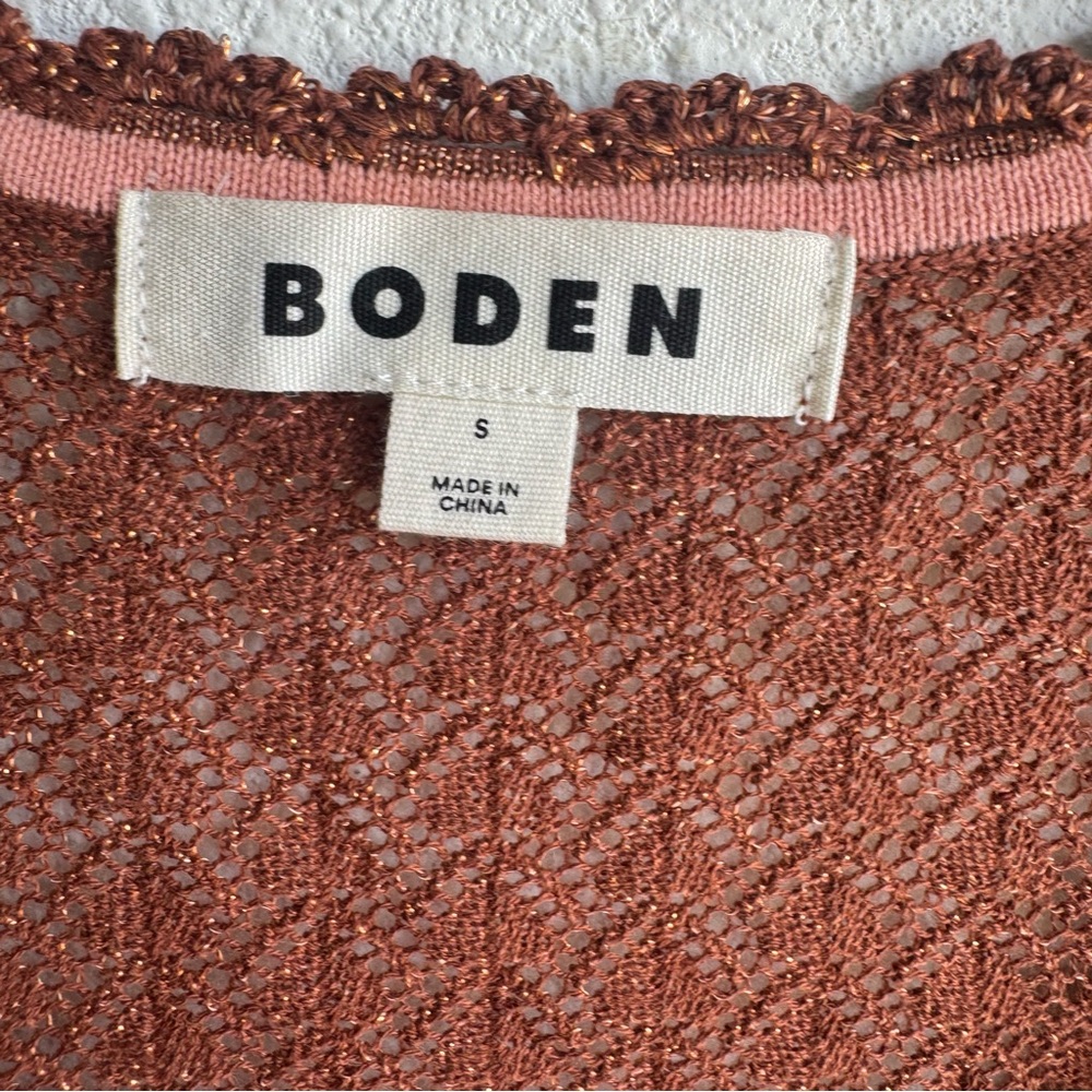 Boden Women's Rust-Brown Open Cardigan - Picture 10 of 11